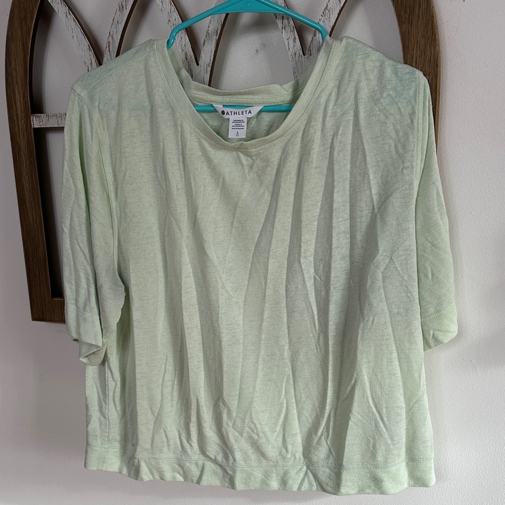 Athleta Mint Green Long Sleeve Tee